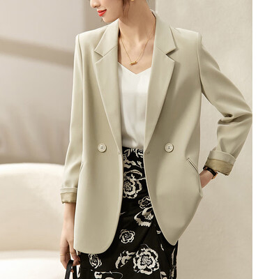 尚都比拉春秋双排扣西服外套浅卡其色L好不好(尚都比拉品牌知名度怎么样)