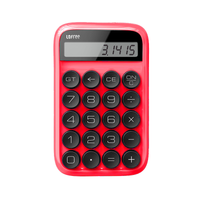 洛斐（LOFREE）   LOFREE 洛斐 EH113P 圆点糖豆计算器（可爱迷你 糖果色计算机）红色