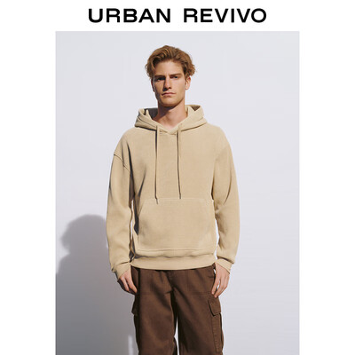 男款圆领卫衣怎么穿搭好看（UR男士圆领卫衣UML430082卡其S运动男装测评看真相）