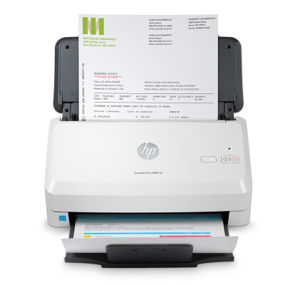 惠普（HP）ScanJet Pro 2000 s2 A4馈纸式扫描仪 批量高速扫描 自动双面35页/分钟