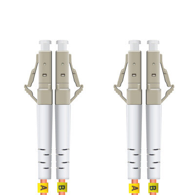 艾尔讯光纤跳线LC-LC 10米多模双芯千兆电信级