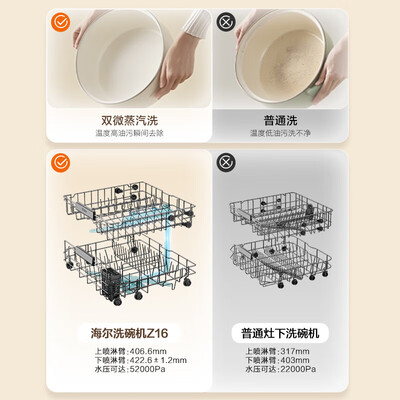 海尔洗碗机166bk和18bk（海尔Z16洗碗机灶下嵌入式全自动洗碗机是否值得入手）-图片2
