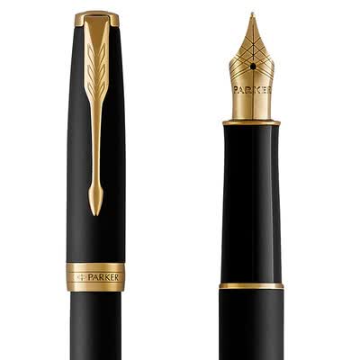 派克 PARKER  2015卓尔磨砂黑杆金夹墨水笔