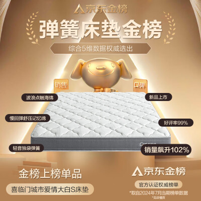喜临门记忆枕怎么样(喜临门记忆棉床垫大白S 180*200CM弹簧床垫是否值得入手)