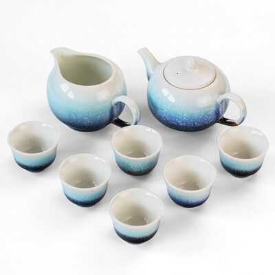 乾唐轩 小圆融茶具 壶240ml / 茶海220ml / 杯30ml （1壶6杯+茶海）