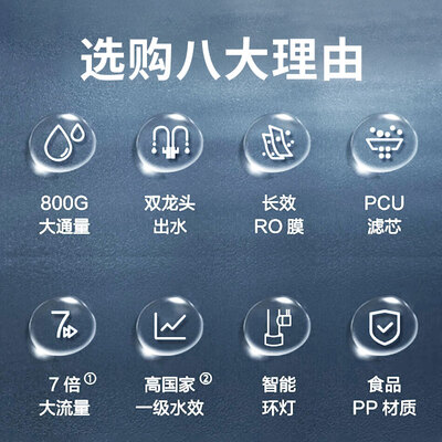老板 JV352A加热净水器双龙头800G家用套装怎么样（老板净水器换了滤芯怎么复位）-图片1