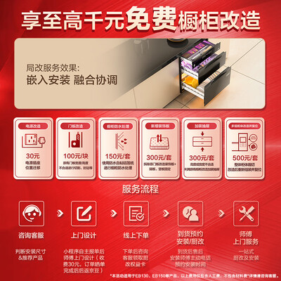 海尔消毒柜 Haier EB130 嵌入式130L三门大容量测评看真相（海尔消毒柜怎么解锁）-图片4
