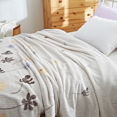 恒源祥 栀子花开绒毯  TLS1010-9 900g 180*200cm