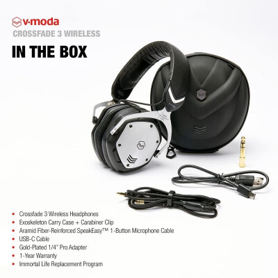 V-MODA CROSSFADE 3  无线头戴式蓝牙耳机音乐耳机低音 30小时续航时间 Bronze