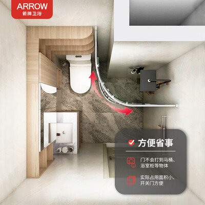 箭牌弧扇形整体淋浴房900*900mm质量烂不烂（箭牌淋浴房怎么样）