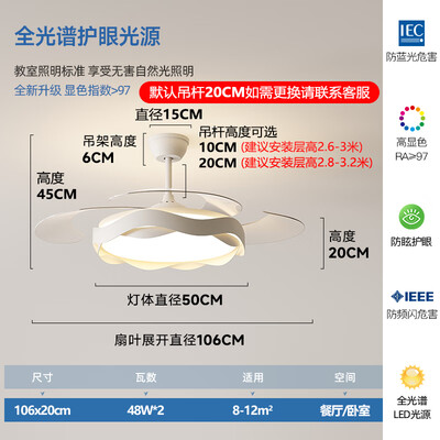 大自然照明怎么样（大自然A款隐形风扇灯餐厅吊灯体验效果好吗）-图片5