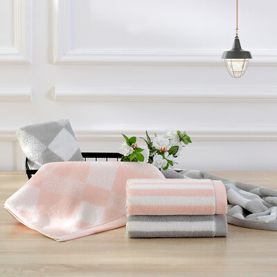 洁玉 防螨抗菌毛巾双条装礼盒 TG19-0506B