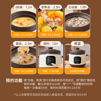 宝宝电炖锅买什么牌子好(RASW 1.6L婴儿电炖锅 全自动煲汤熬粥煲粥锅到底如何,值得入手吗)-图片3