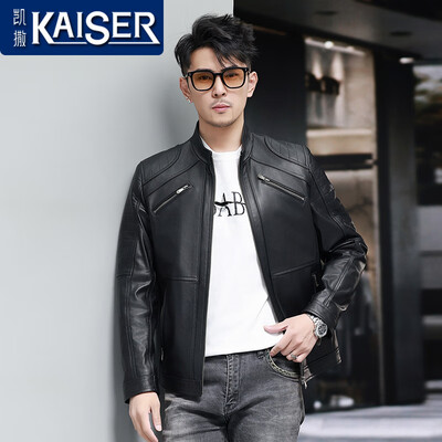 凯撒皮夹克质量怎么样?(凯撒真皮夹克男黑色5XL男士皮衣到底如何,值得入手吗)-图片4