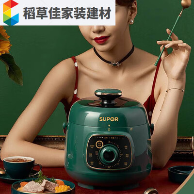 迷你电高压锅哪个牌子好又耐用(ABDT迷你高压锅复古绿小型电力高压锅质量如何)-图片1