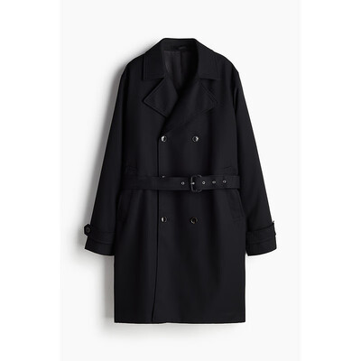 H&M 1241995 男士风衣黑色 175/108 L测评看真相(H&M 1241995 男士风衣黑色 175/108 L怎么样)-图片1