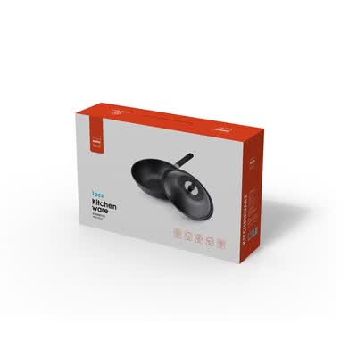 赫曼德（NOLTE）禾味铸铁炒锅 HMD-9514