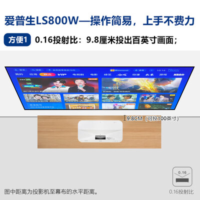 爱普生7000投影仪和激光投影仪哪个好（爱普生 EH-LS800W 4K激光投影仪激光电视测评看真相）