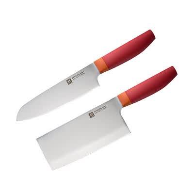 双立人（ZWILLING）NowS系列刀具套装中片刀多用刀性价比高颜值家用日常刀具2件套54350-002-722（石榴红）/54370-002-722（青柠）