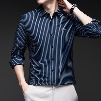 阿尼司伦 85121 男士长袖衬衫 黑色175码男士衬衫怎么样(阿尼司伦 85121 男士长袖衬衫 黑色175码男士衬衫体验效果好吗)-图片2