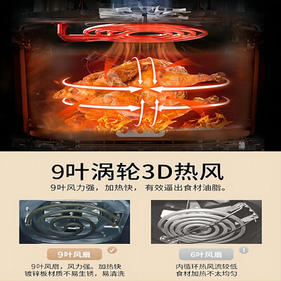 西屋Westinghouse 空气炸锅 WAF-LZ3504G 3L