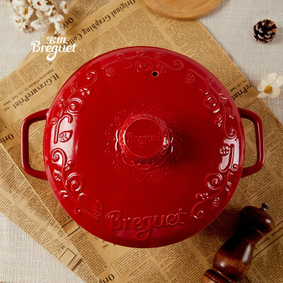 宝玑  Breguet琅彩系列耐热陶瓷锅 经典红 BGAC2601 4L （定购款）
