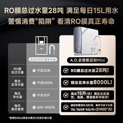 史密斯CR2000AB1蓝鲸2000家用直饮净水器值得手入吗（史密斯净水器换滤芯报警怎么解除）-图片5