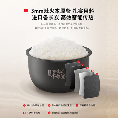 东芝TOSHIBA RC-10PRSC电饭煲3L IH压力鲜饭煲评测说真相（东芝电饭煲质量怎么样）-图片4