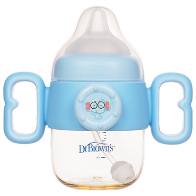 布朗博士新款奶瓶老款奶瓶对比(布朗博士PPSU两用杯300ml蓝象奶瓶质量如何)-图片3