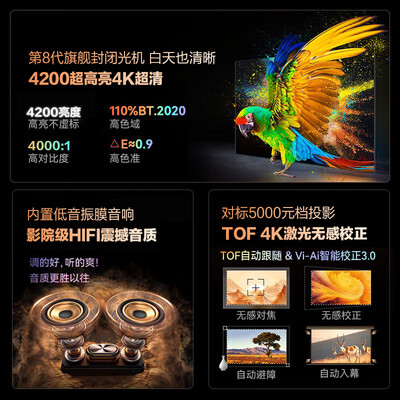 KEYPOON M8 4K投影仪 家用顶配版测评看真相（keystone投影仪怎么连接手机）-图片1