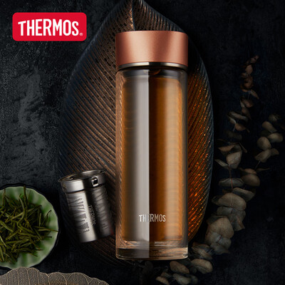 THERMOS膳魔师 双层玻璃杯 TCGB-400 400ml
