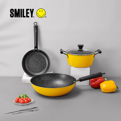 笑脸 SMILEY SY-GJ0301 青奢风锅具三件套