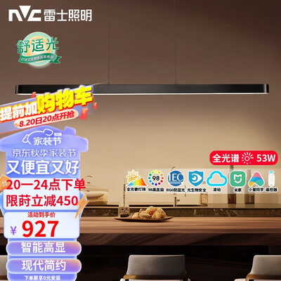 雷士一字灯WHDD53F/G-01智能吸顶灯吊灯到底如何,值得入手吗（雷士吊灯灯珠怎么拿）