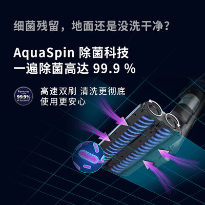 飞利浦（PHILIPS) 双滚刷无线智能洗地机9000系列 XW9383/82