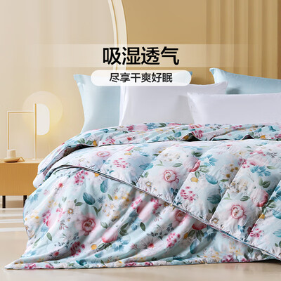 富安娜甘棠鸭绒羽绒被蚕丝子母被230x229cm到底如何,值得入手吗(富安娜羽绒被怎么辨别真假)-图片1