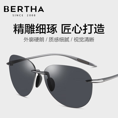 偏光墨镜和普通墨镜哪个好(Bertha超轻偏光男司机墨镜2023司机镜是否值得入手)-图片3