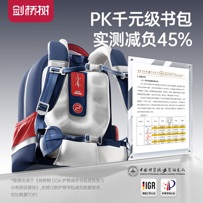 剑桥树书包好吗（剑桥树 1-3年级护脊书包 藏青儿童书包质量烂不烂）-图片1