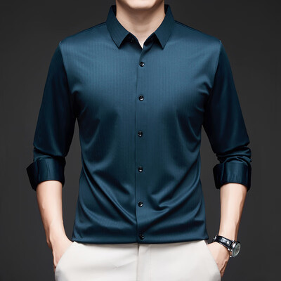 阿尼司伦 85121 男士长袖衬衫 黑色175码男士衬衫怎么样(阿尼司伦 85121 男士长袖衬衫 黑色175码男士衬衫体验效果好吗)-图片1