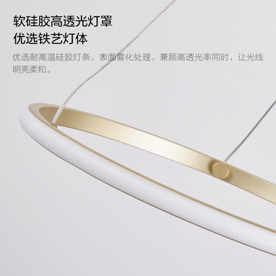 欧普金三环吊灯直径80客厅吊灯是否值得入手(欧普客厅吊灯怎么样)-图片2