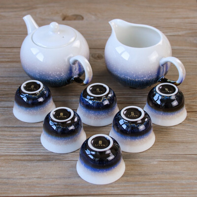 乾唐轩 小圆融茶具 壶240ml / 茶海220ml / 杯30ml （1壶6杯+茶海）