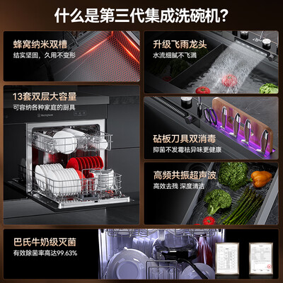西屋 JCX-E6L 集成水槽洗碗机好不好(西屋集成水槽洗碗机怎么样)-图片5
