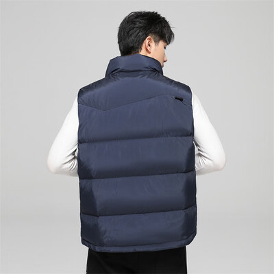 雪中飞男士羽绒马甲蓝色180短款舒适男士马甲靠谱吗,揭秘内幕(雪中飞男装什么档次)