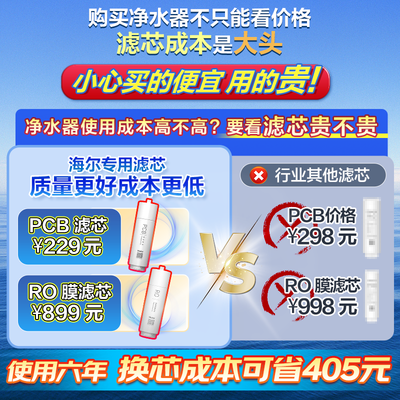 海尔 HRO10H11-2U1 玉净水净水器 双出水RO过滤器质量如何(海尔过滤器门怎么打开)-图片1