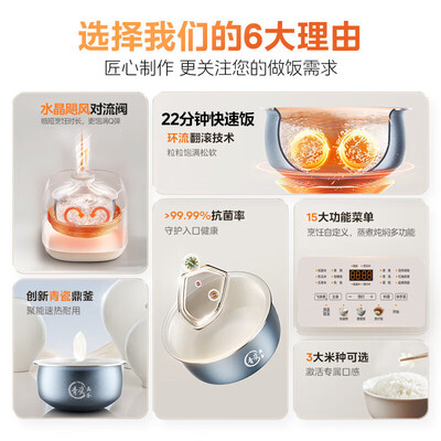 美的 MB-4E01R 电饭煲 4升 智能多功能值得手入吗(美的电饭煲预约功能怎么用)-图片3