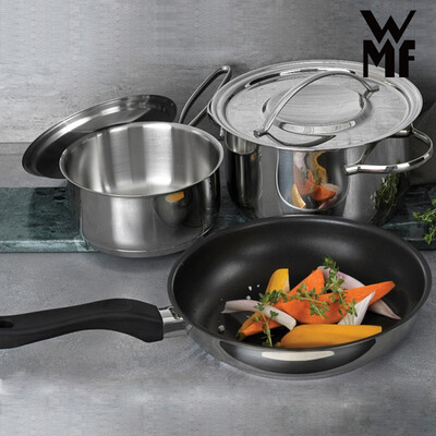 wmf和woll哪个不粘锅好(WMF GALAPLUS锅具套装 3件 不锈钢不粘锅炊具质量烂不烂)-图片4