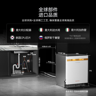 慧曼流光B1Max洗碗机17套双变频全自动怎么样（慧曼洗碗机和西门子洗碗机哪款好）-图片5