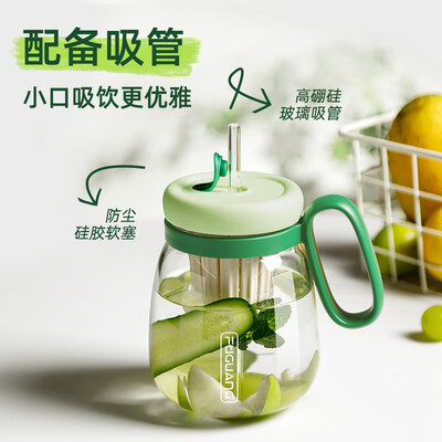 富光（fuguang）倾悦单层玻璃吸管杯（电商款）WFB1120-820 820ml