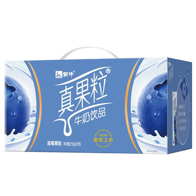 蒙牛｜真果粒250g×12盒（草莓/黄桃/芦荟/椰果/蓝莓味随机）