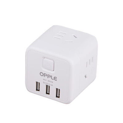 欧普 OPPLE C1502 10A 250V～ 总开关四个五孔三个USB
