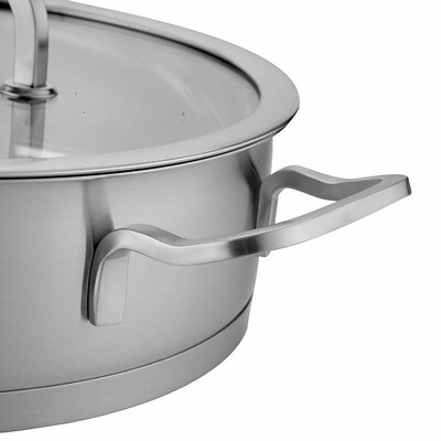 双立人 单柄煎炒锅不锈钢锅家用煎锅 24cm ZW-C127/66607-240-922